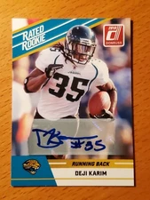 2010 Donruss Rated Rookies Autographs #26 Deji Karim Jaguars RB