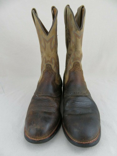 Bottes Stockman Tumble cow boy unique Heritage Ariat Marron de Taille VMSqUpLzG