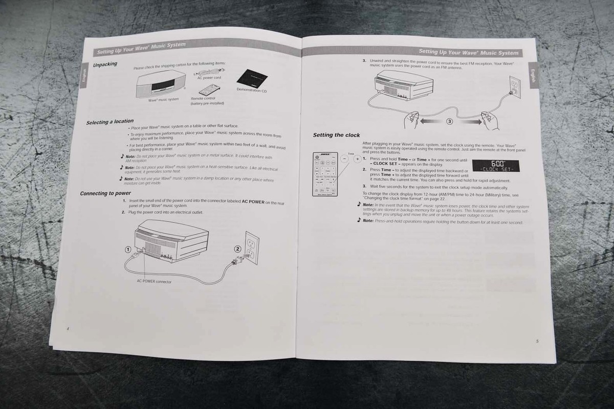 BOSE Waves music system AWRC1G　　【ジャンク】 Bose Wave Music System CD Player AM/FM Radio - Model AWRCC2