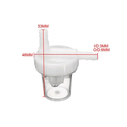 2Pcs 1/4" 6mm Petrol Fuel Filter For Motorcycle Using 1/4 inch (6mm) Fuel Line - Picture 6 of 12