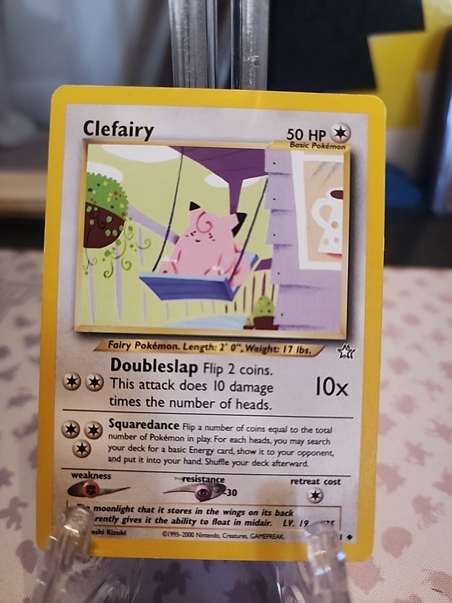 Pokemon Neo Genesis Clefairy 30/111 Non-Holo Lp Vintage Tcg Card