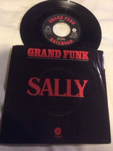 Grand Funk Railroad 7” Vinyl 45 Sally & Love Is Dyin’ 1976 Capitol LP Born Die