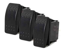  3 Pcs Marine Boat Bus RV Trailer Rocker Switch ON-OFF SPST 2 Pin Auto Car