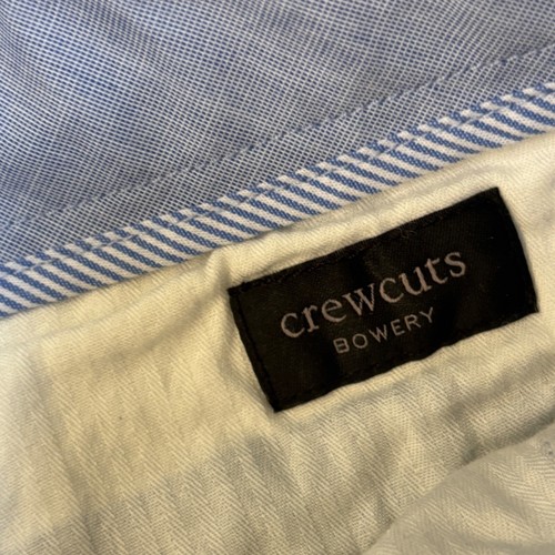 J Crew Crewcuts Linen Pants Boys 12 Bowery Blue Slim Fit Adjustable - Picture 7 of 11