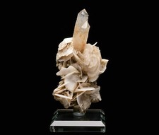 Natural Clear White Calcite and Quartz Crysal Cluster Rock Stone Mineral 99g