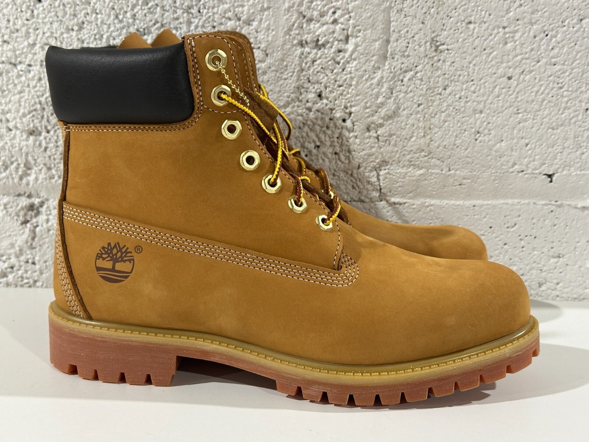 NEW Timberland 6 Inch Boot Wheat Nubuck Premium TB010061-713 Men's