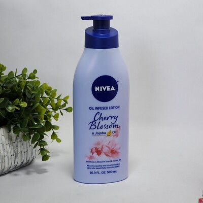 Nivea Oil Infused Lotion Cherry Blossom & Jojoba Oil 16.9 fl oz (500 ml)