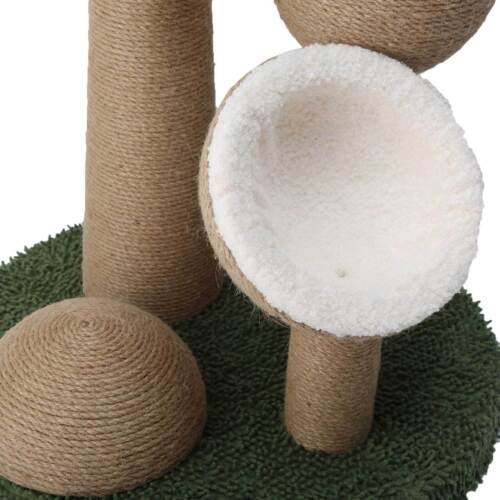 Cat Tree Scratching Post Kitten Climbing Tower Activity Centre Coconut Tree Deco - Picture 4 of 9