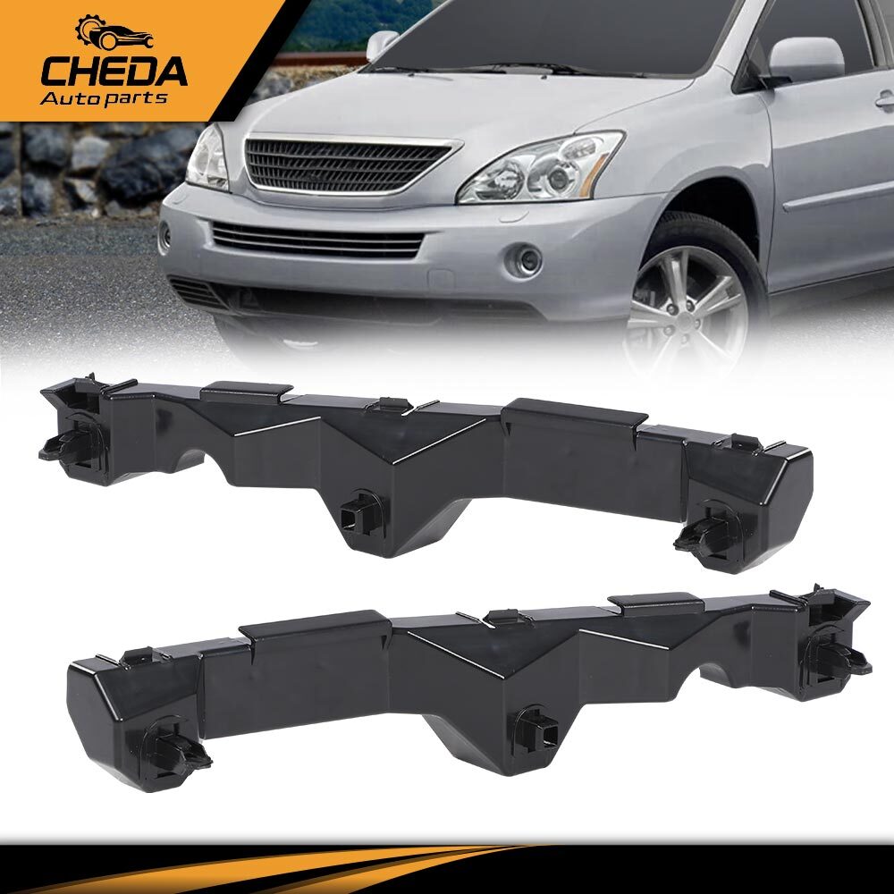 Front Bumper Retainer Brackets Pair Fit For 2004-2006 Lexus RX330