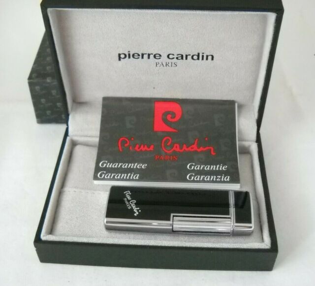 770-01 Special Offer Pierre Cardin Cigar Cutter in Black and Steel Finish