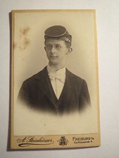 Freiburg i. B. - Student mit Brille & Stürmer - CDV / Studentika