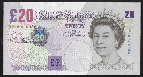B402 Bailey 2004 Banco de Inglaterra BILLETE DE 20 LIBRAS ESTERLINAS SIN CIRCULAR SELECCIONA TU BILLETE - Imagen 11 de 70