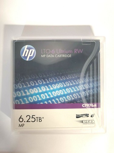 HP HEWC7976A LTO-6 Ultrium 6.25TB MP RW Data Cartridge 1 Box (5) pack (NEW). - Afbeelding 3 van 4