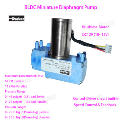 1pcs DC Mini-pumps DC12V-15V Dual Vacuum pump air pump Diaphragm