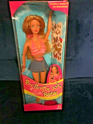 barbie butterfly art 1998 doll
