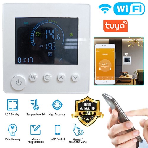 WiFi Smart Thermostat Digital Wireless Floor Heating Temperature APP Control UK
