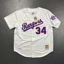 100% Authentic Ryan Nolan Mitchell & Ness 1993 Texas Rangers Jersey Size 56 3XL