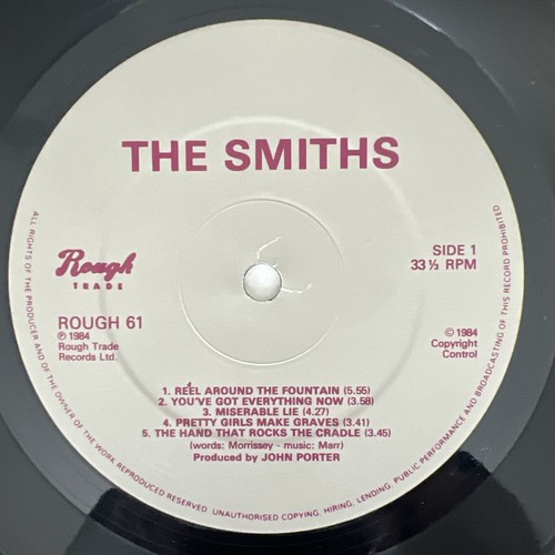 The Smiths – The Smiths Vinyl LP CURSIVE LOGO 1984 1st A1/B2 CLEANED/TESTED VG+ - Picture 2 of 9