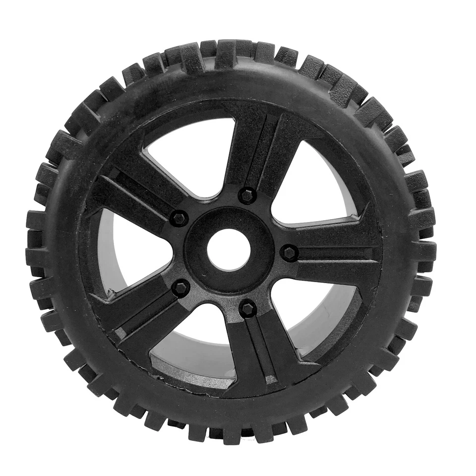 Buggy Reifen Felgen Set Attack 5-Speichenfelge schwarz 1/8 4 Stk partCore - Bild 4 von 4