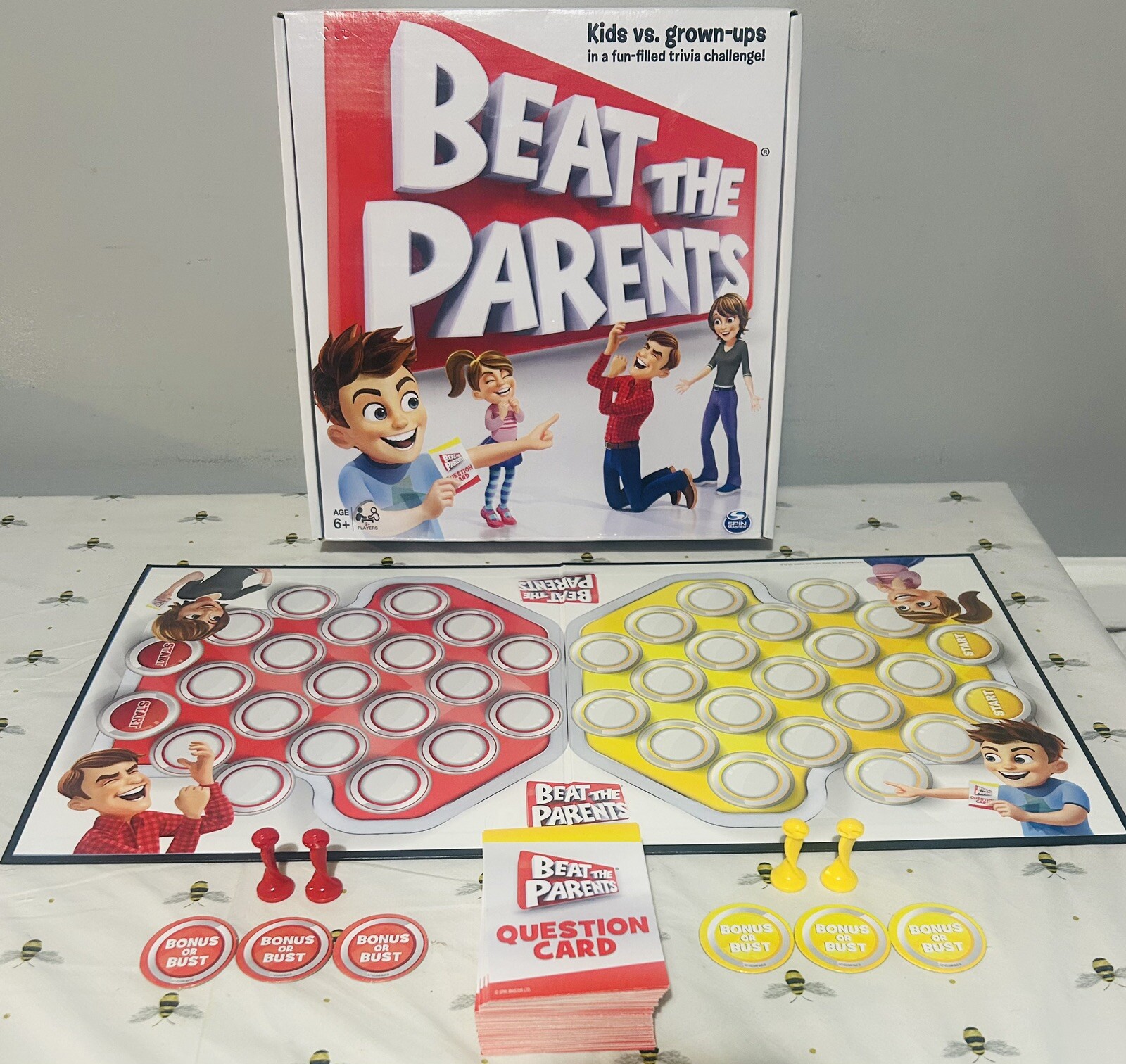Beat The Parents Board Game by Spin Master, 1st Edition. 100% Complete