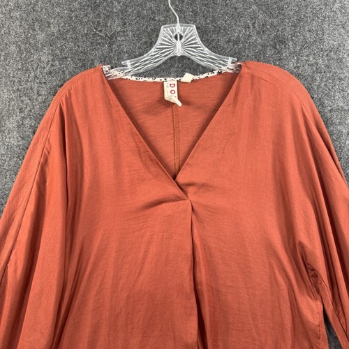 Dolan Anthropologie Blouse Women's Extra Small Burned Orange Relaxed Balloon - Picture 2 of 8