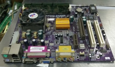 ECS EliteGroup K7SEM Socket 462 ATX Motherboard with AMD PRO1200+ CPU, 128MB Mem