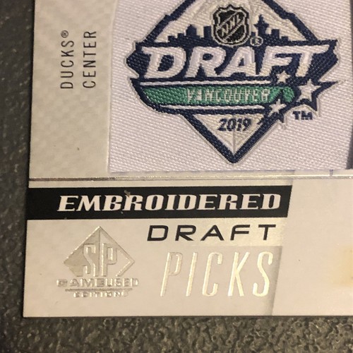 ML 2021-22 Trevor Zegras SP Game Used ROOKIE DRAFT PATCH Upper Deck - Picture 4 of 10
