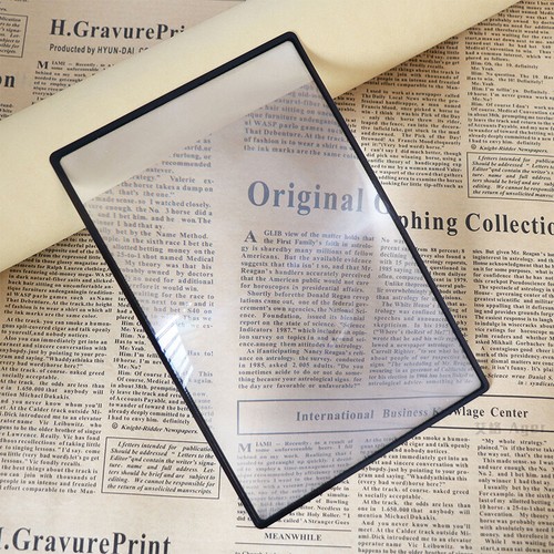 A5 Full Page Large Magnifier Page Glass Reading Aid Lens Magnifying Glass L- _ha - Picture 8 of 10