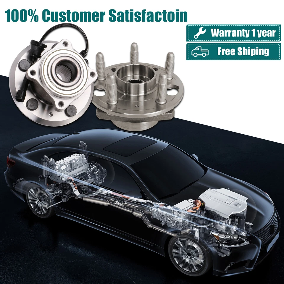 4x Cojinetes de cubo de rueda delanteros traseros para Chevrolet Equinox GMC Terrain 2010-2012 Foto 2 de 4