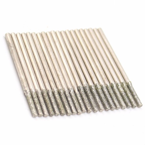 30 piezas brocas de molienda de diamantes de 2 mm herramientas de talla lapidaria cilíndricas para piedra - Imagen 3 de 18