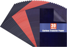 Carbon Paper for Tracing Graphite Transfer-Paper - 10 Sheets Red,10 Sheet