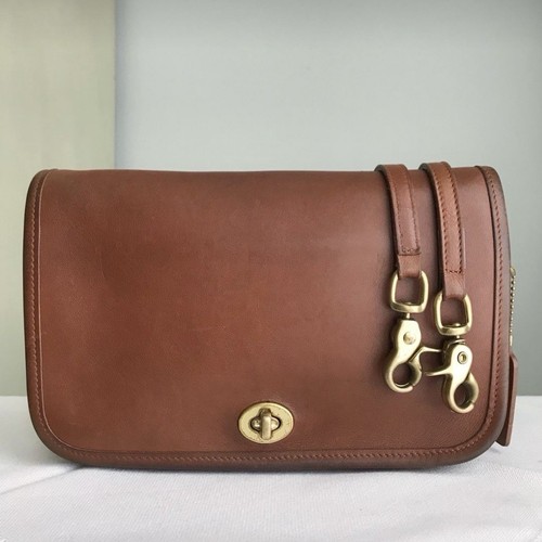 Vintage Coach Pocket Purse Tan 9755
