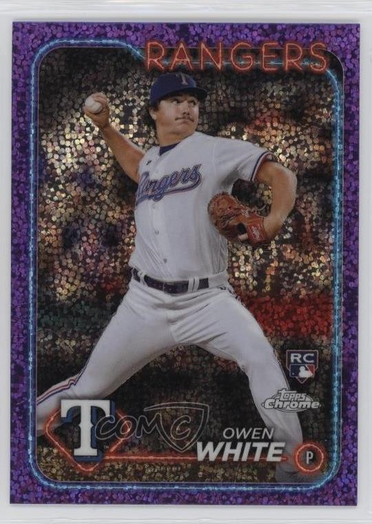 2024 Topps Chrome Purple Speckle Refractor /299 Owen White #211 0q26