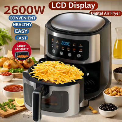 10L LCD Digital Air Fryer Herd Backöfen Fett Gesund Ölfrei Braten Küche Niedrig