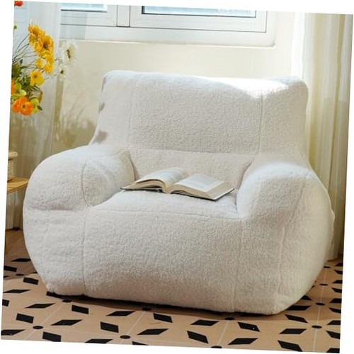 Giant Bean Bag Chair, Lambswool Bean Bag Chair for Adults, Eco-Friendly
