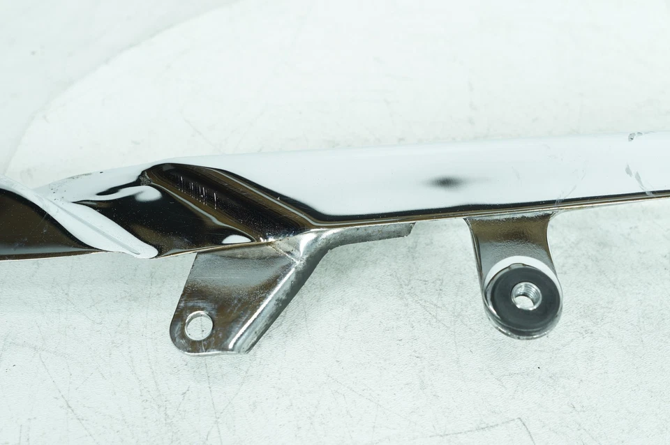 06 Harley Softail FLST Heritage Classic OEM Drive Belt Guard Cover Shield Chrome - Image 3 of 4