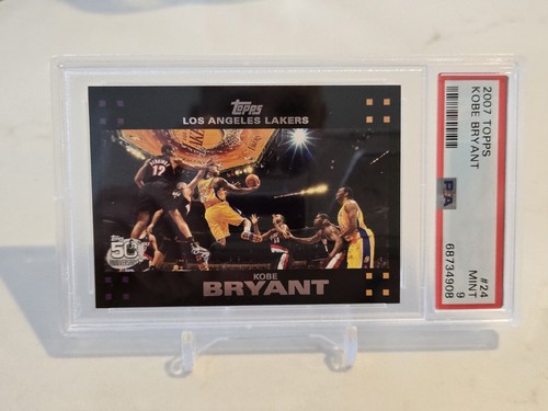 2007 Topps Kobe Bryant #24 PSA 9 50th Anniversary 8% Mint Rate Tough Grade