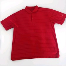 Nike Golf FitDry Polo Shirt Mens XL Red Moisture Wicking Dri-Fit Style