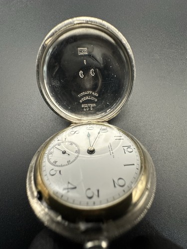 Gorgeous Tiffany’s & Co Sterling Silver Hunter Pocket Watch In Nice Conditions - Picture 3 of 21