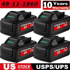 For Milwaukee 18V For M18 18V Extended Capacity LithiumBattery 48-11-1860 lot
