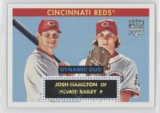 2007 Topps '52 Dynamic Duo Josh Hamilton Homer Bailey #DD9 9y7