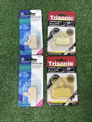 triplex two line jack lot of 4 
