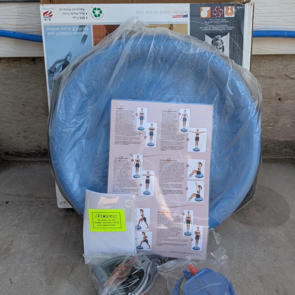 Bosu Power Training Balance Ball Set Fuerza Núcleo Hogar Gimnasio Entrenamiento Caja Abierta Nuevo en Caja Foto 2 de 4