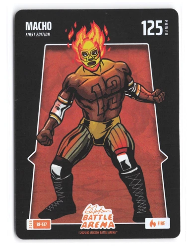 Manny Machado MACHO Fire Battlefoil 2026 Bo Jackson Battle Arena #BF-137 Padres