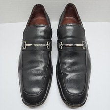 Gucci Black Leather Horsebit Slip On Loafers Shoes Gucci Size 11.5D / US 12D