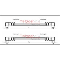 2X Metzger BremsschlÄUche Hinten Beidseitig Passend FÜR Audi 100 200 50 80 A6