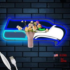 Football Team Neon Sign, Cool Dimmable Light Up Football Team Logo USB Powered