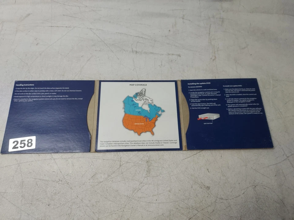 2006-2010 Honda Pilot Acura Alpine MDX Navigation Nav DVD VER 4.73A OEM - Image 3 of 4