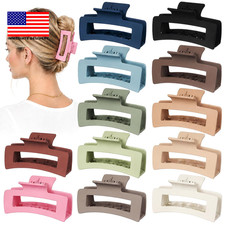 12 Pack Medium Hair Claw Clips for Women 3.5" Strong Hold Non-Slip Claw Clips fo