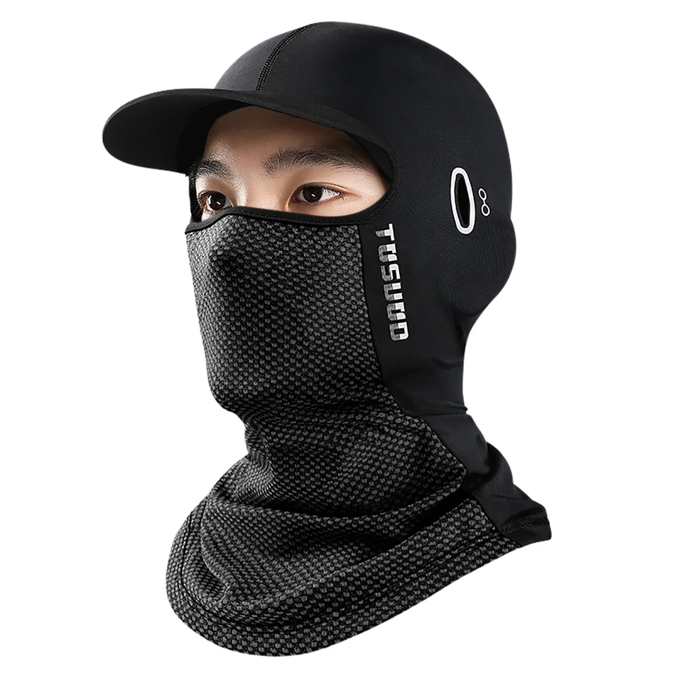 Sunscreen Face Cover Sun Hood Hat UV Protection Ice Silk Headgear For Cycling - Image 3 of 4